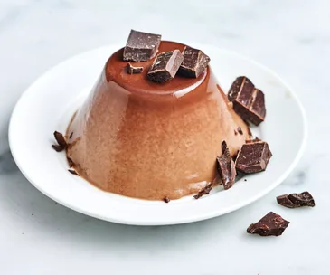 Dutch chocolate panna cotta