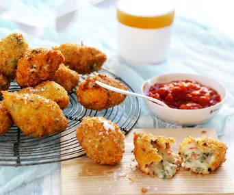 Ham and cheese croquettes