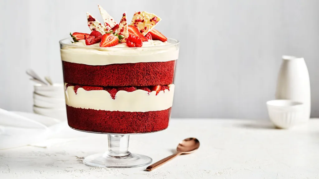 Red Velvet & Chocolate Cream Trifle recipe