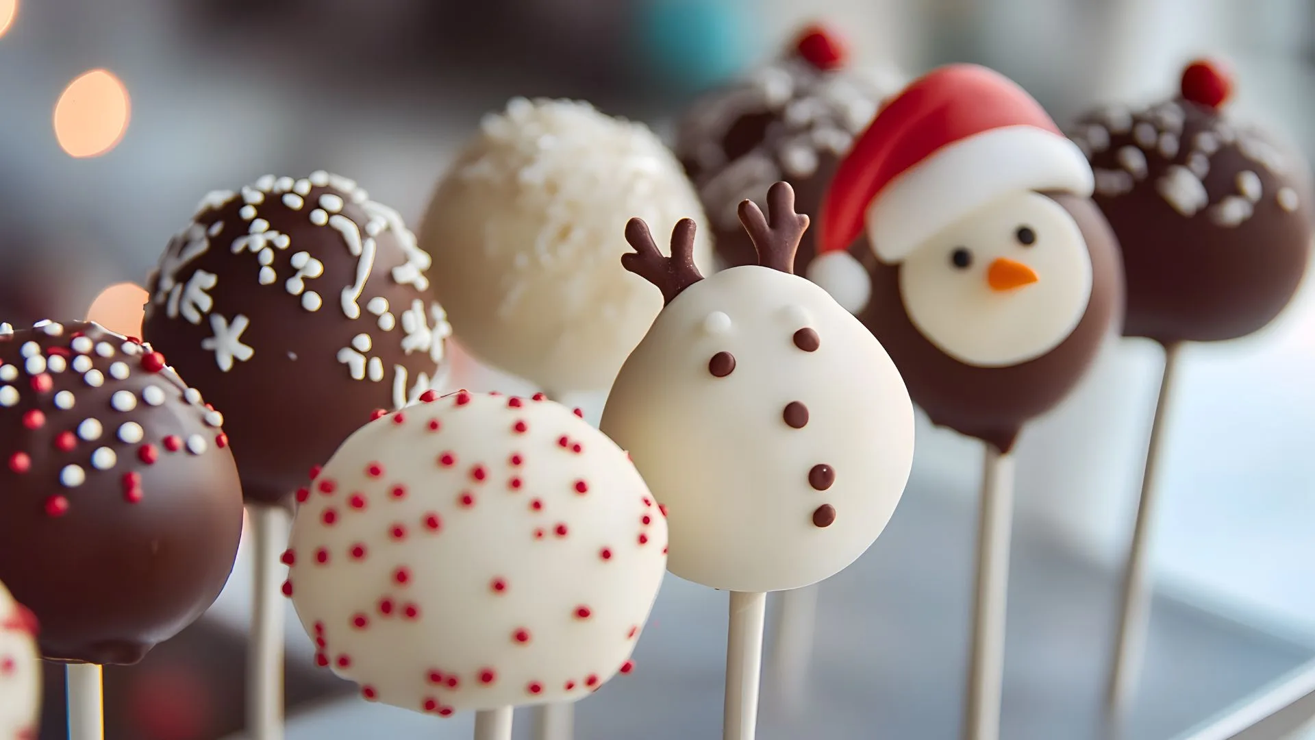 Mckenzie's christmas cake pops 