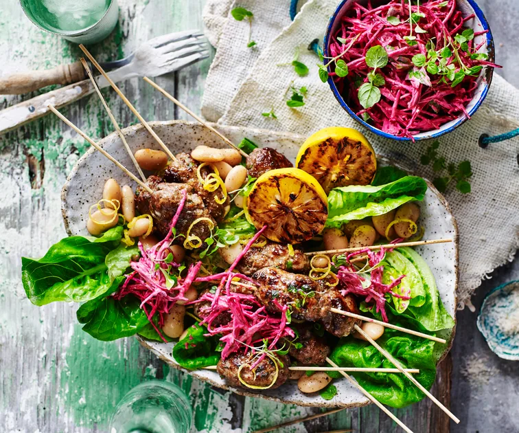 Lamb kofta with white beans | Women's Weekly Food