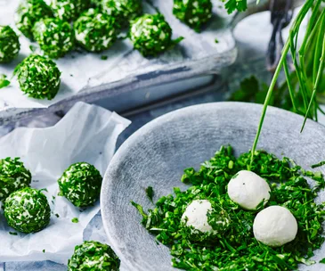 Cheesy herb balls