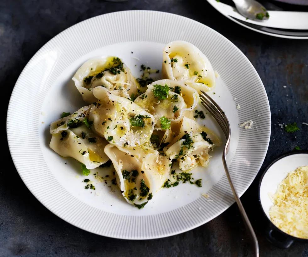 prawn and scallop tortellini