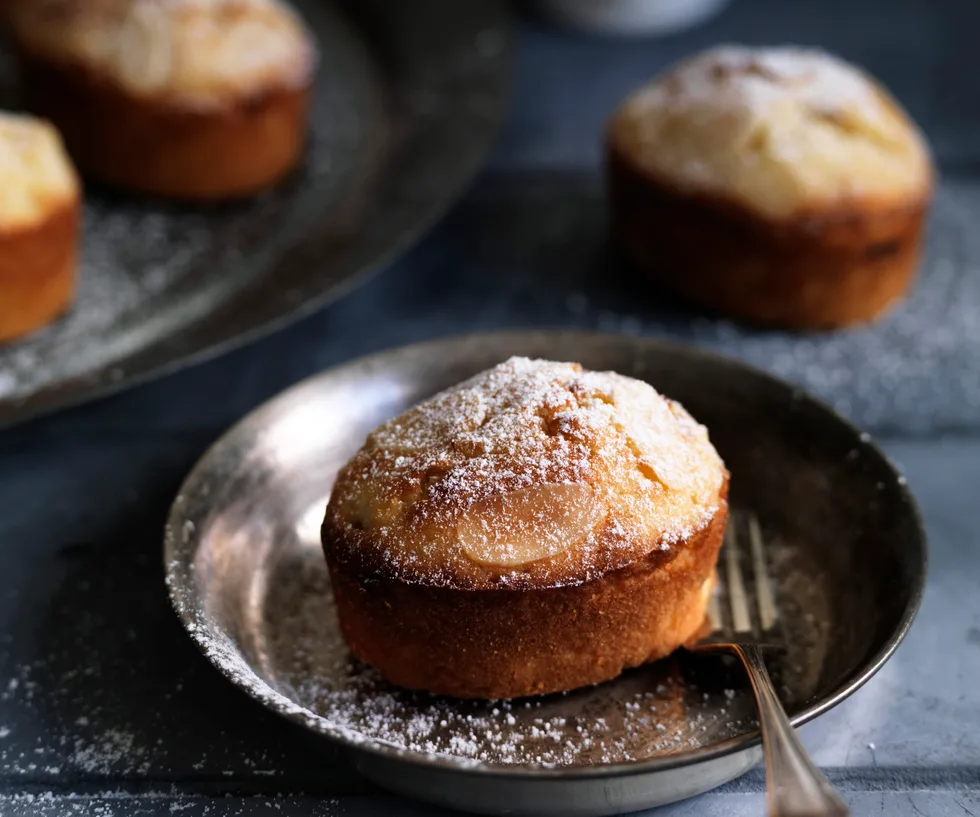 Pear and almond friands