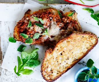 Bolognese and Parmesan Toasties