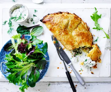 Greek spinach and fetta pie