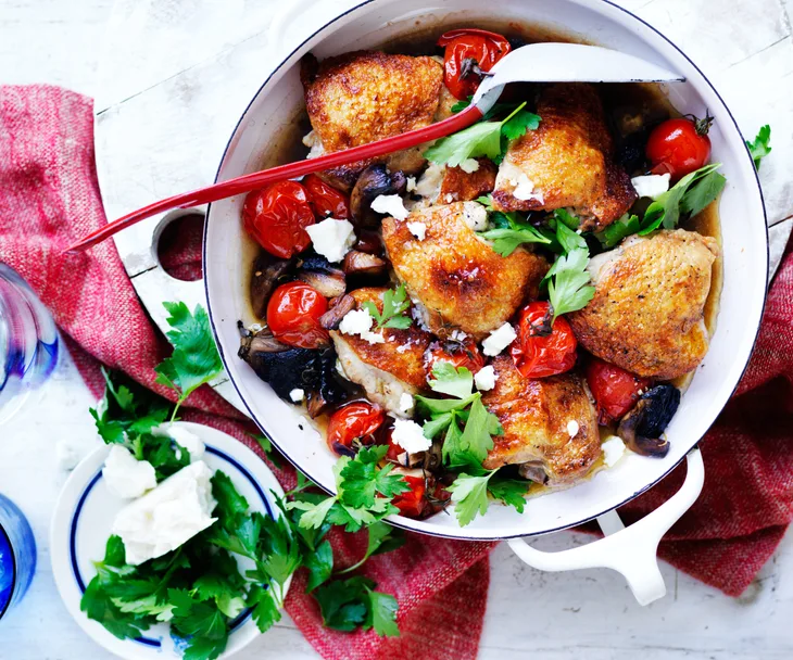 Balsamic tomato and mushroom chicken