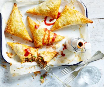 Beef and pea hand pies