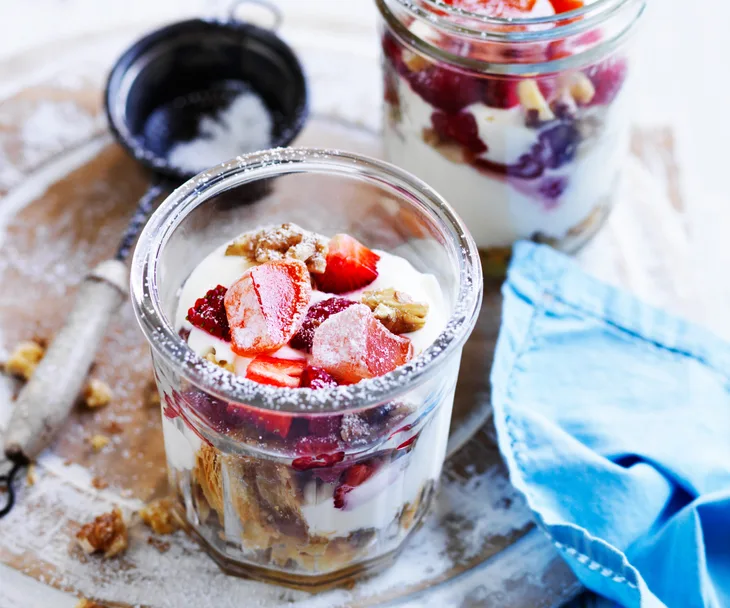 Baklava and Turkish delight trifles