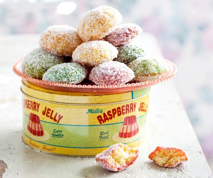 Rainbow jelly cakes