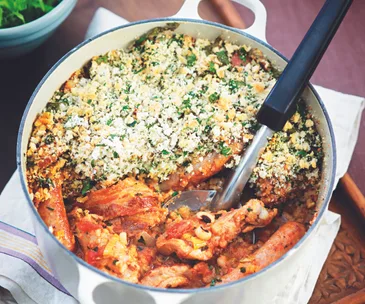 PORK, CHICKEN AND BLACK-EYED BEAN CASSOULET