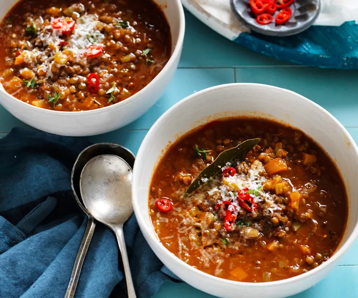 LENTIL AND VEGETABLE SOUP