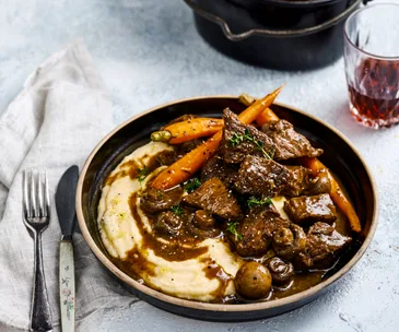 Beef and mushroom stew