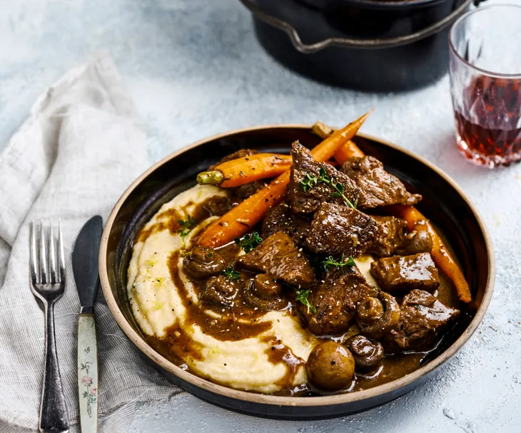 Beef and mushroom stew