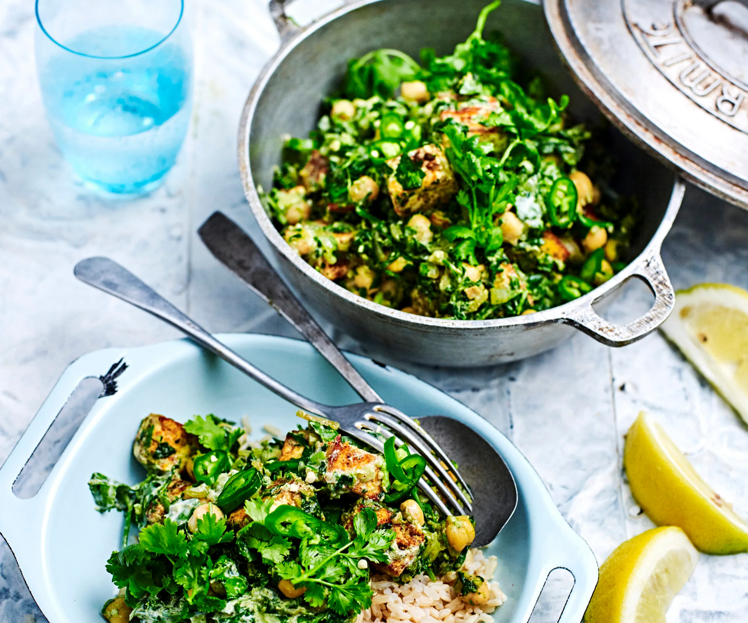 Spinach and paneer curry