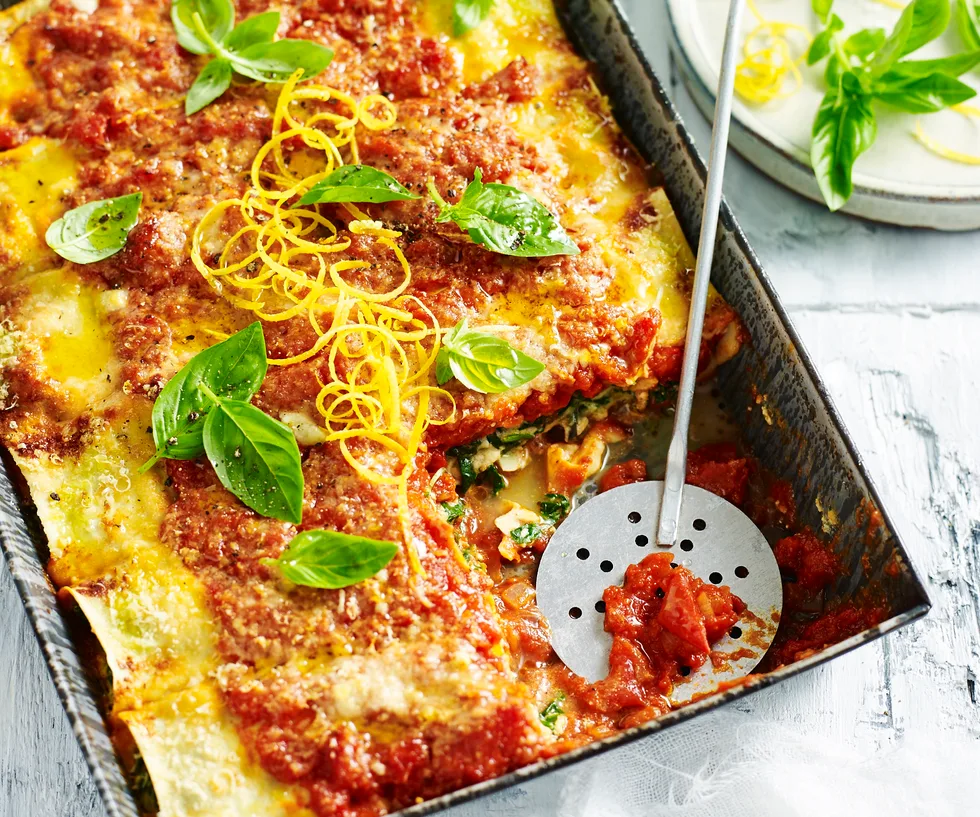 Spinach and ricotta cannelloni