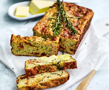 Zucchini and sweet potato loaf