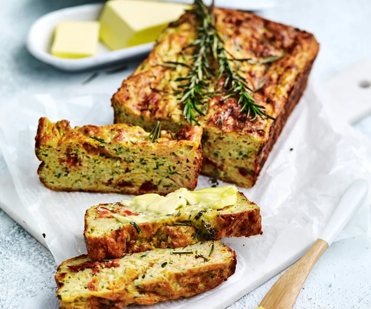 Zucchini and sweet potato loaf