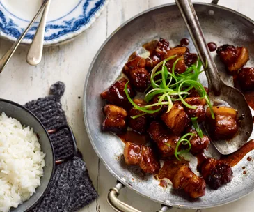 caramelised pepper pork