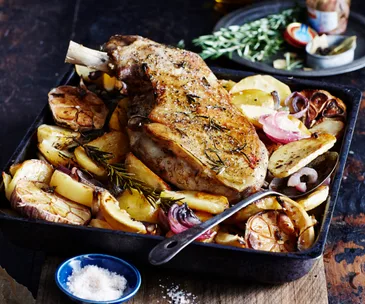 Slow roasted lamb shoulder