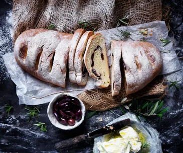 Rosemary and kalamata olive bread