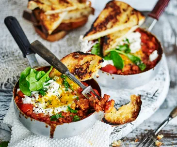 Stovetop ‘baked’ eggs
