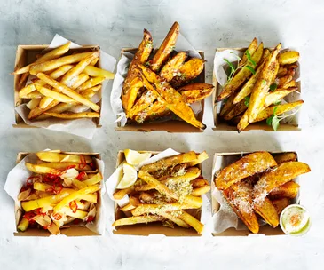 Air fryer chips and wedges six ways