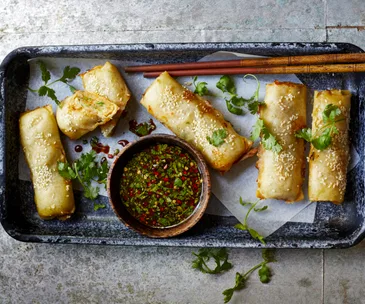 How to make Chinese prawn roll in your sausage roll maker