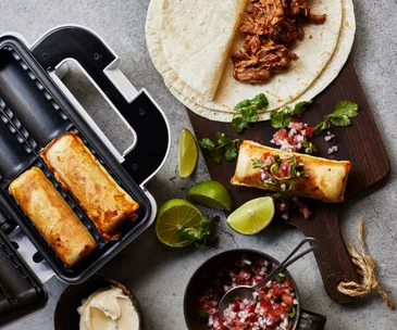Chipotle pork rolls