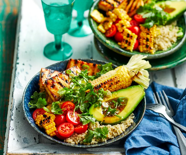 Burrito bowls with your choice of protein