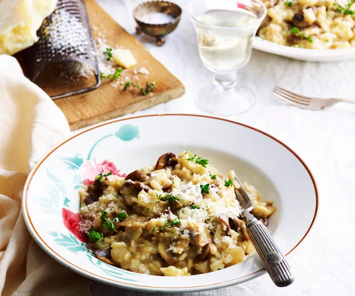 mixed mushroom risotto