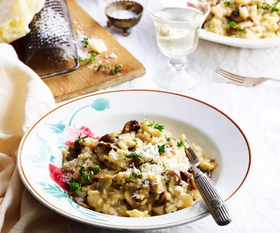 mixed mushroom risotto