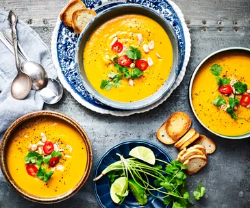 Coconut pumpkin soup made in your slow cooker