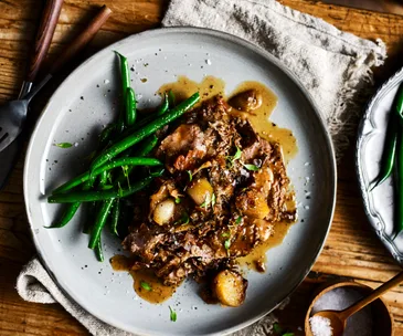 Slow cooked pork in ginger beer