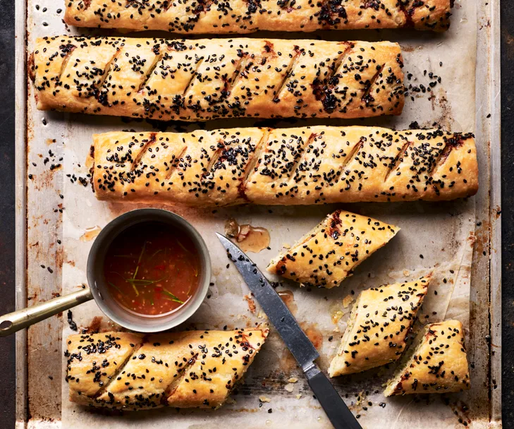 Thai chicken sausage rolls