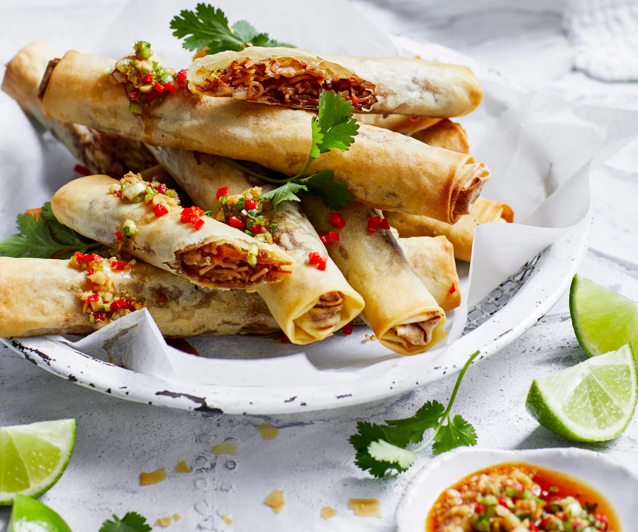 Air fryer spring rolls