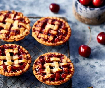 Cherry lattice pies for your pie maker
