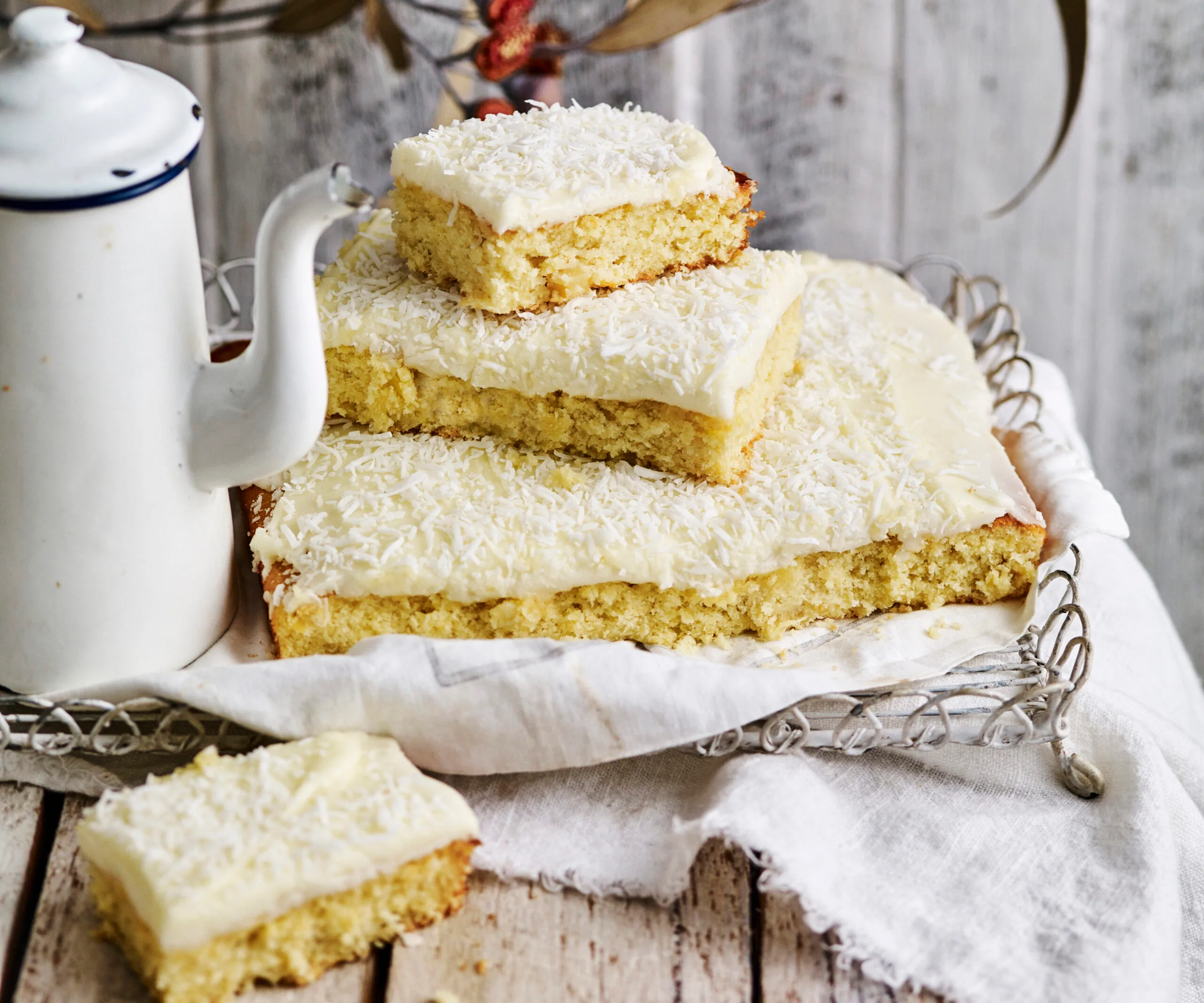 Coconut and pineapple slice-image