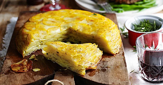 Potato and rosemary galette