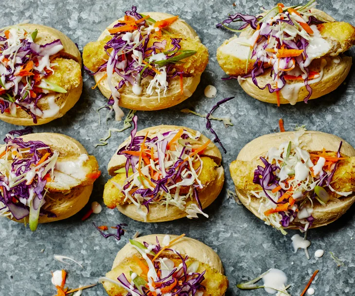 Make chicken schnitty rolls in your sausage roll maker