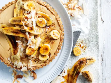 This coconut banoffee tart is one of our easy desserts