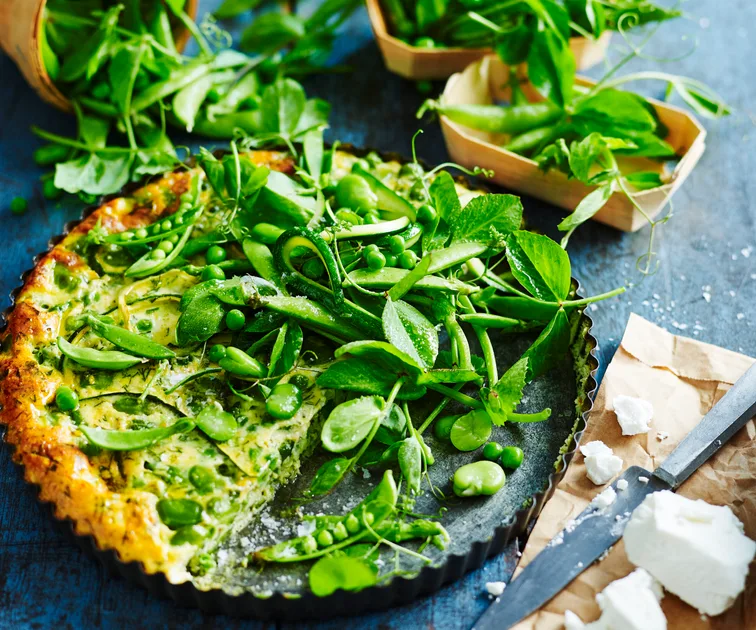 Pea and zucchini frittata | Women's Weekly Food