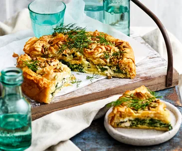 Sensational spinach and fetta pie