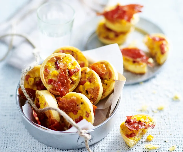 Easy mini quiches with bacon & cheese | Women's Weekly Food