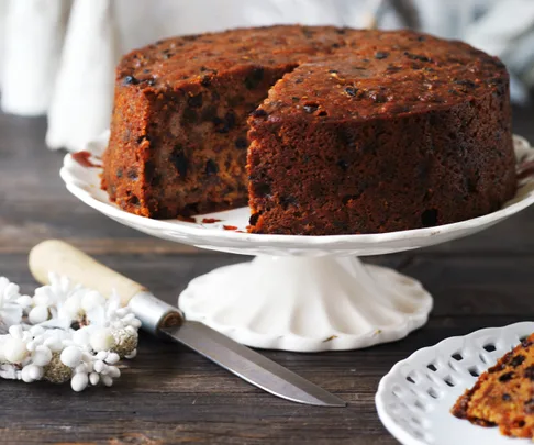 three-in-one mix fruit cake