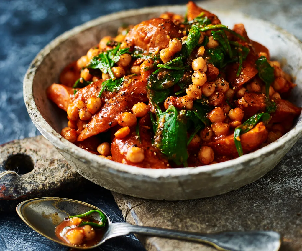 CHORIZO AND CHICKPEA STEW