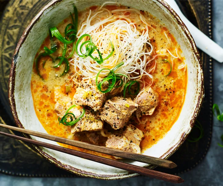 How to make pork laksa with five ingredients