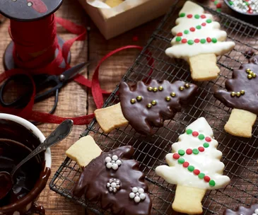 Christmas tree shortbreads