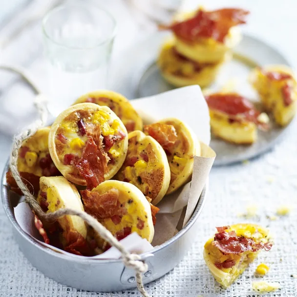 mini quiches in a bowl