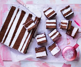 Chocolate hazelnut slice